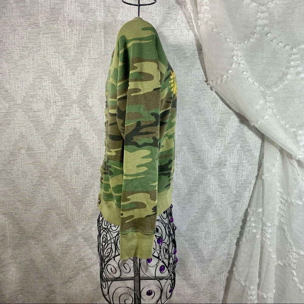 Polo Ralph Lauren camo button back sweater size L